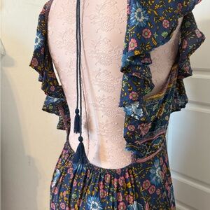 💙FOUND💙  FOLK TOWN FRILL DRESS